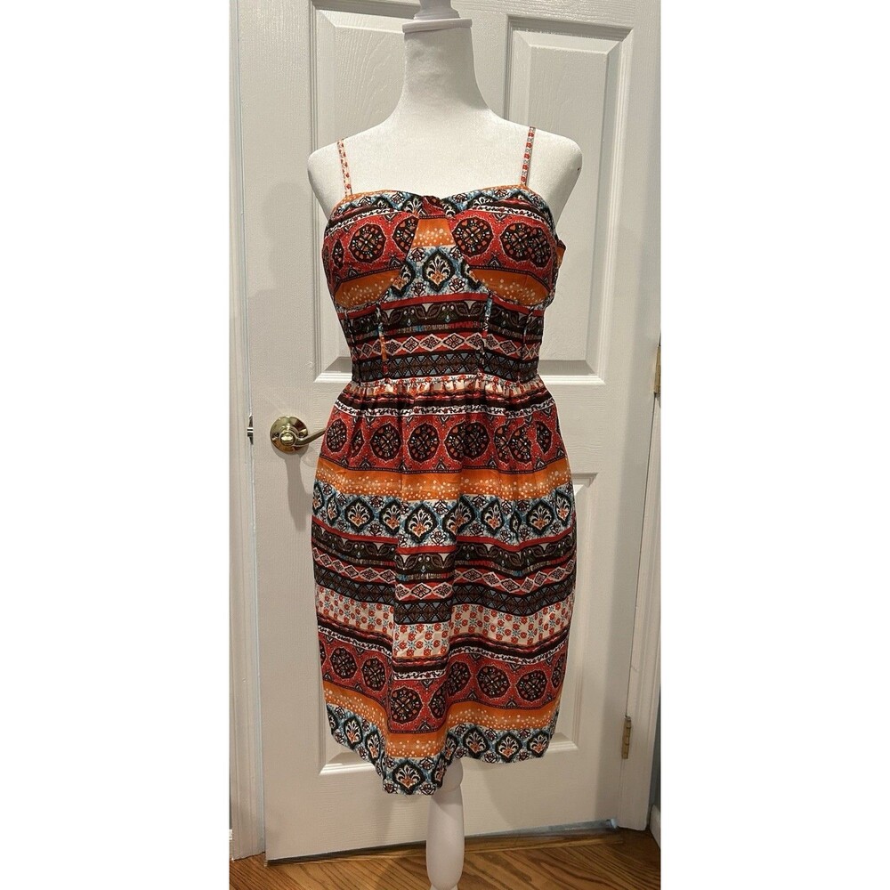 It's Pink Large Boho Tribal Mini Dress NWT
